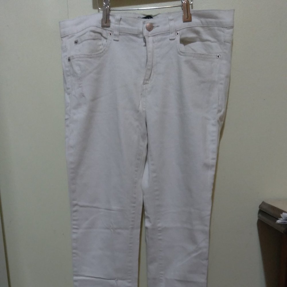 JOE FRESH OFF-WHITE ULTRA SLIM LOW RISE DENIM JEANS SIZE 29 (8)